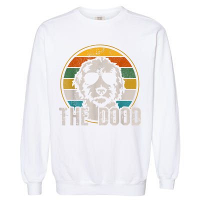 Goldendoodle The Dood Vintage Retro Dog Garment-Dyed Sweatshirt