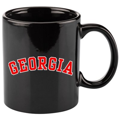 Georgia Throwback Design 11oz C Handle Ceramic Mug