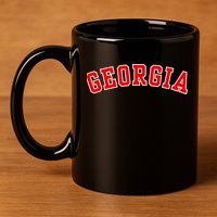 Georgia Throwback Design 11oz C Handle Ceramic Mug