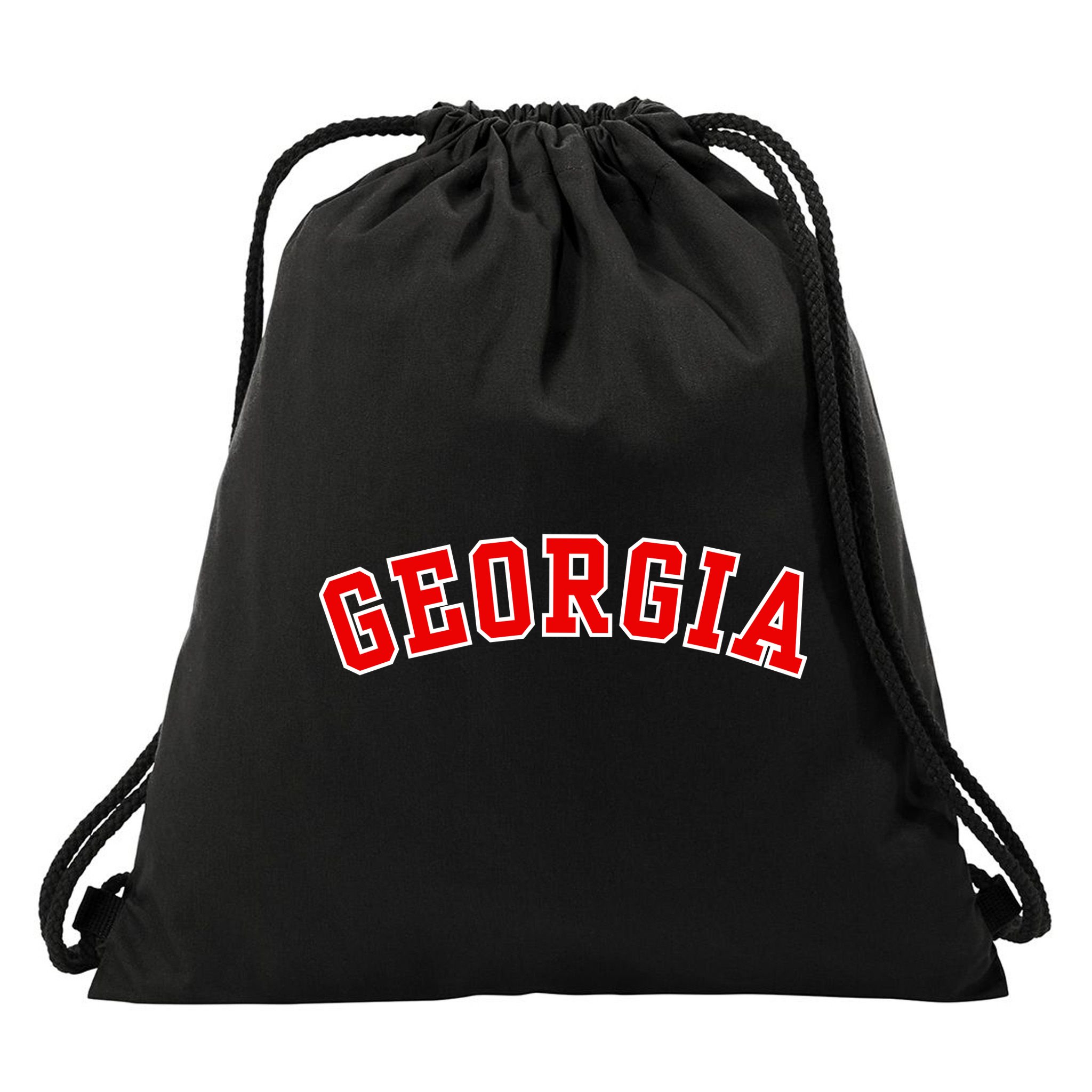 Georgia Throwback Design Drawstring Bag