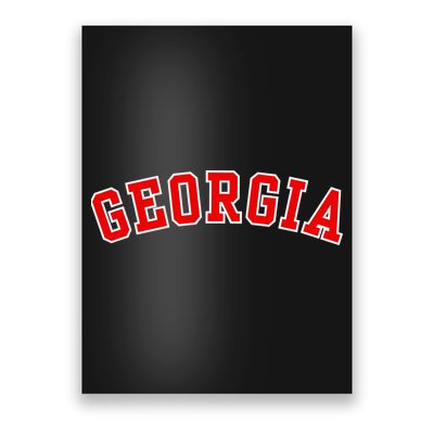 Georgia Throwback Design Poster