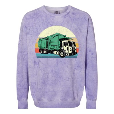 Garbage Truck Dump Trash Collector Recycling Lover Colorblast Crewneck Sweatshirt