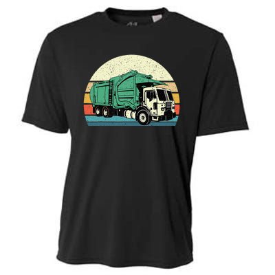 Garbage Truck Dump Trash Collector Recycling Lover Cooling Performance Crew T-Shirt