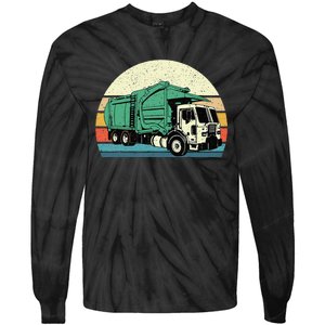 Garbage Truck Dump Trash Collector Recycling Lover Tie-Dye Long Sleeve Shirt