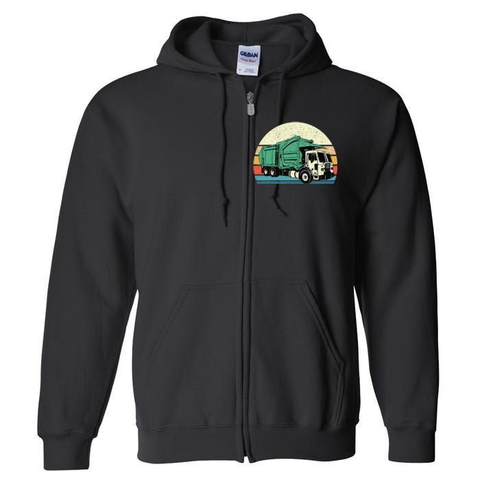 Garbage Truck Dump Trash Collector Recycling Lover Full Zip Hoodie