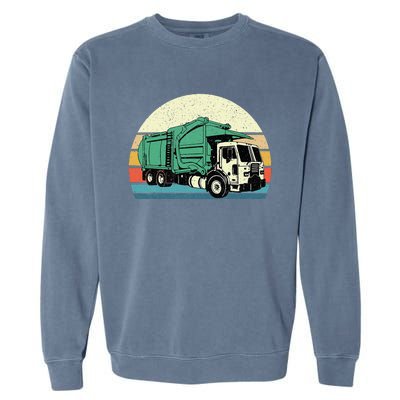 Garbage Truck Dump Trash Collector Recycling Lover Garment-Dyed Sweatshirt