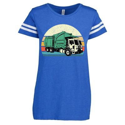 Garbage Truck Dump Trash Collector Recycling Lover Enza Ladies Jersey Football T-Shirt