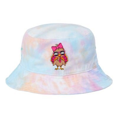 Gobble Turkey Day Happy Thanksgiving Girl Tie Dye Newport Bucket Hat