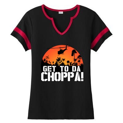 Get To Da Choppa Ladies Halftime Notch Neck Tee