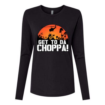 Get To Da Choppa Womens Cotton Relaxed Long Sleeve T-Shirt