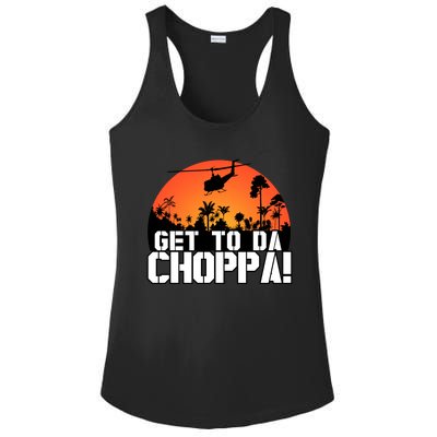 Get To Da Choppa Ladies PosiCharge Competitor Racerback Tank