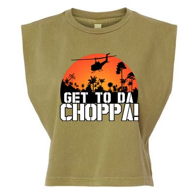 Get To Da Choppa Garment-Dyed Women's Muscle Tee