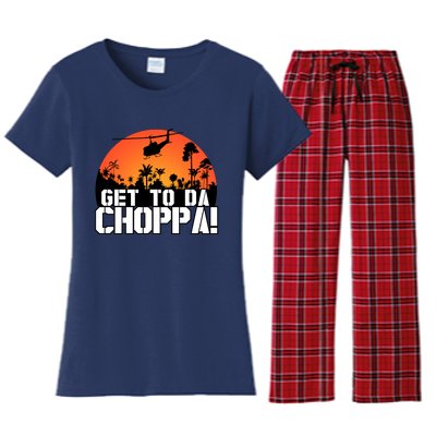 Get To Da Choppa Women's Flannel Pajama Set