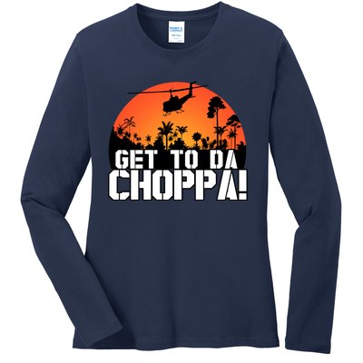 Get To Da Choppa Ladies Long Sleeve Shirt