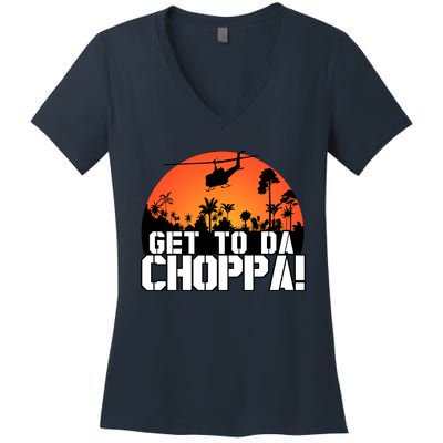 Get To Da Choppa Women's V-Neck T-Shirt