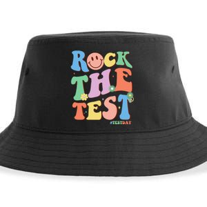 Groovy Test Day Teacher Testing Day Exam End of Year Sustainable Bucket Hat