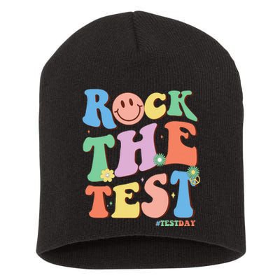 Groovy Test Day Teacher Testing Day Exam End of Year Short Acrylic Beanie