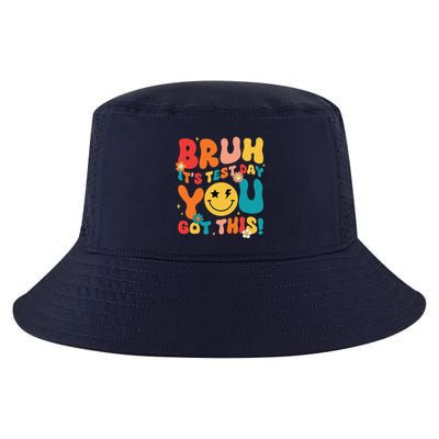 Groovy Testing Day Teacher Bruh ItS Test Day You Got This Cool Comfort Performance Bucket Hat