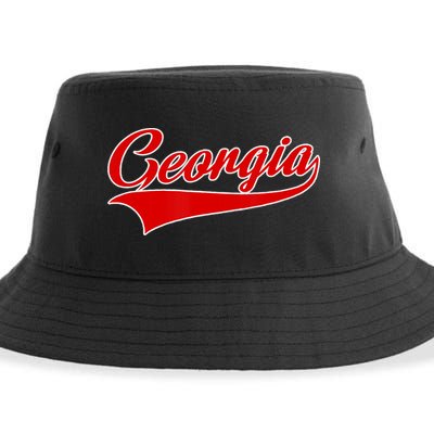 Georgia Throwback Design Sustainable Bucket Hat