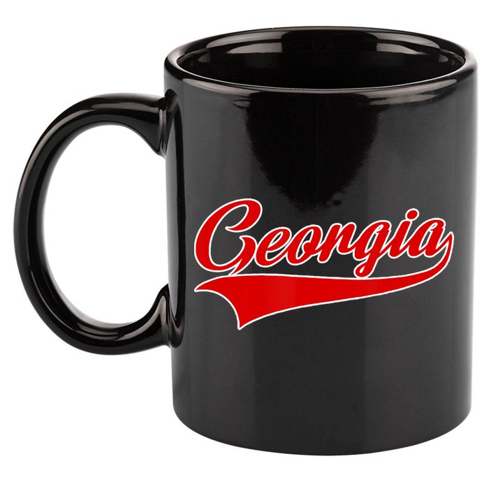 Georgia Throwback Design 11oz C Handle Ceramic Mug