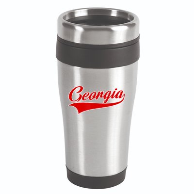 Georgia Throwback Design 16oz Travel Tumbler