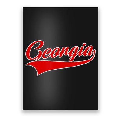 Georgia Throwback Design Poster