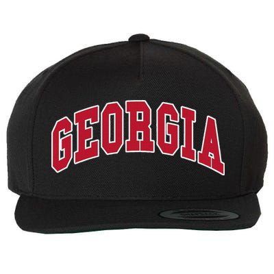 Georgia Throwback Design Classic Wool Snapback Cap