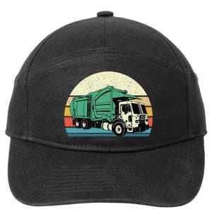 Garbage Truck Dump Trash Collector Recycling Lover 7-Panel Snapback Hat