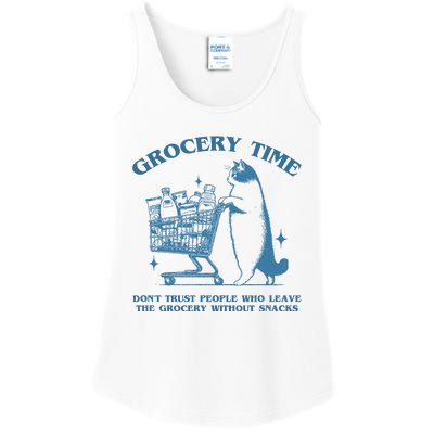 Grocery Time Dont Trust People Who Leave The Grocery Without Snacks Ladies Essential Tank