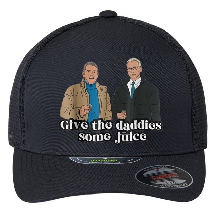 Give The Daddies Some Juice Funny Flexfit Unipanel Trucker Cap