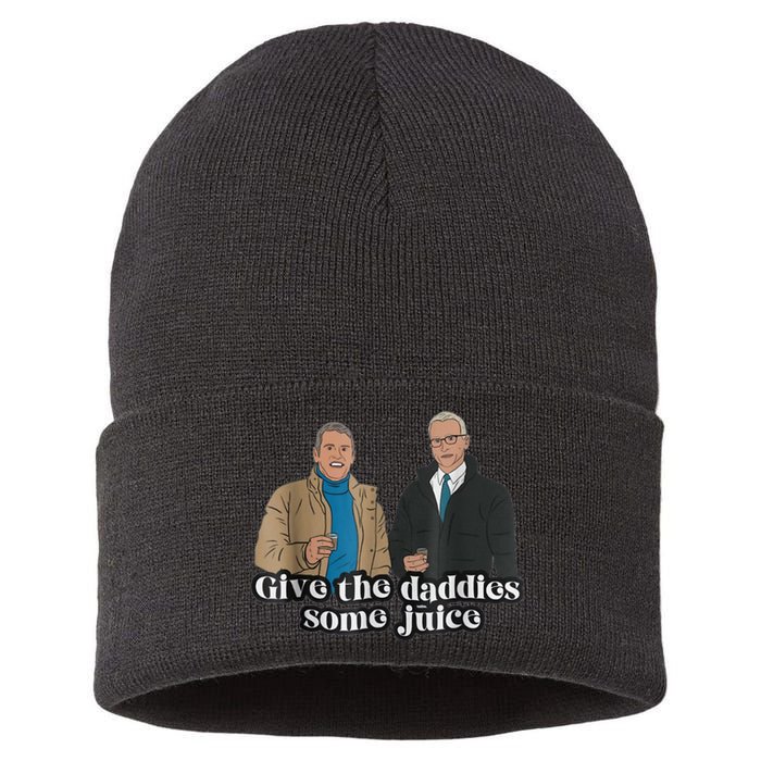 Give The Daddies Some Juice Funny Sustainable Knit Beanie