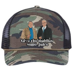 Give The Daddies Some Juice Funny Retro Rope Trucker Hat Cap