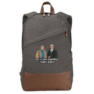 Give The Daddies Some Juice Funny Cotton Canvas Backpack