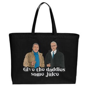 Give The Daddies Some Juice Funny Cotton Canvas Jumbo Tote