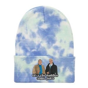 Give The Daddies Some Juice Funny Tie Dye 12in Knit Beanie