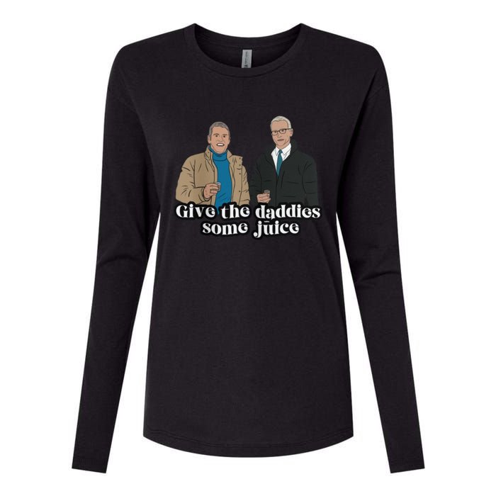 Give The Daddies Some Juice Funny Womens Cotton Relaxed Long Sleeve T-Shirt