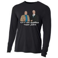 Give The Daddies Some Juice Funny Cooling Performance Long Sleeve Crew