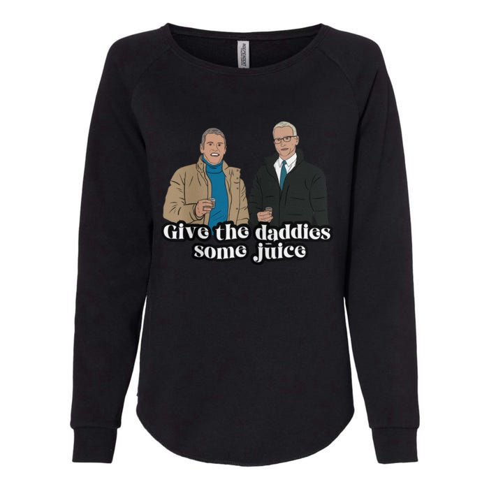 Give The Daddies Some Juice Funny Womens California Wash Sweatshirt