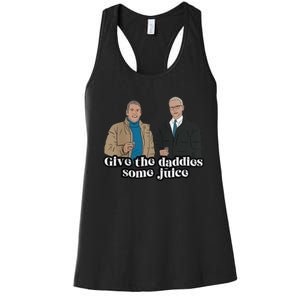 Give The Daddies Some Juice Funny Women's Racerback Tank