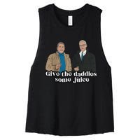 Give The Daddies Some Juice Funny Women's Racerback Cropped Tank