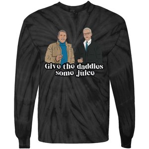 Give The Daddies Some Juice Funny Tie-Dye Long Sleeve Shirt