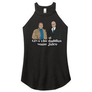 Give The Daddies Some Juice Funny Women's Perfect Tri Rocker Tank