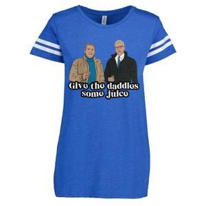 Give The Daddies Some Juice Funny Enza Ladies Jersey Football T-Shirt