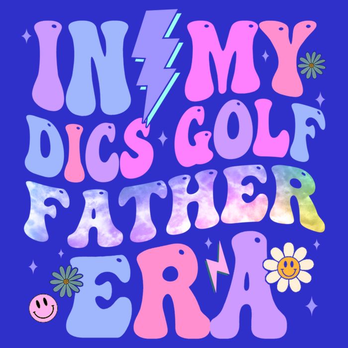 Groovy Tie Dye In My Dics Dics Golf Father Era Gift 16 in Basic Backpack