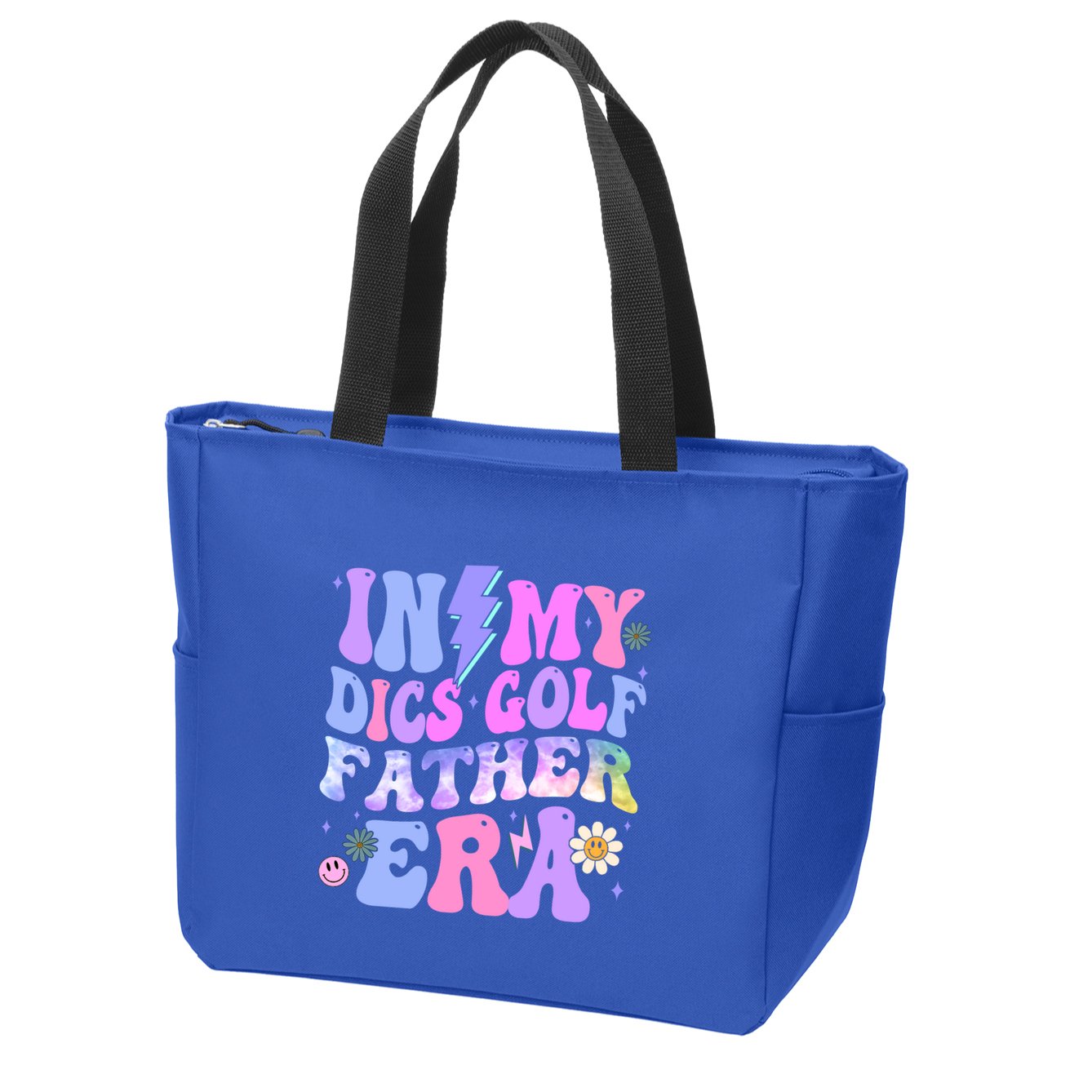 Groovy Tie Dye In My Dics Dics Golf Father Era Gift Zip Tote Bag