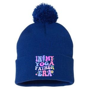 Groovy Tie Dye In My Yoga Father Era Yoga Lovers Gift Pom Pom 12in Knit Beanie