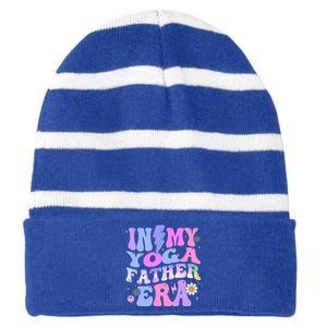 Groovy Tie Dye In My Yoga Father Era Yoga Lovers Gift Striped Beanie with Solid Band