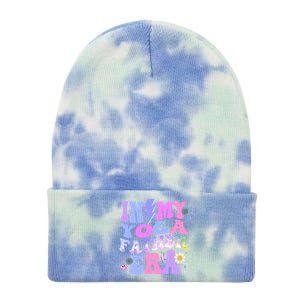 Groovy Tie Dye In My Yoga Father Era Yoga Lovers Gift Tie Dye 12in Knit Beanie