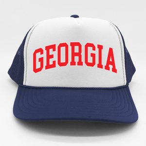 Georgia Throwback Design Classic Trucker Hat