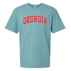 Georgia Throwback Design Classic Sueded Cloud Jersey T-Shirt